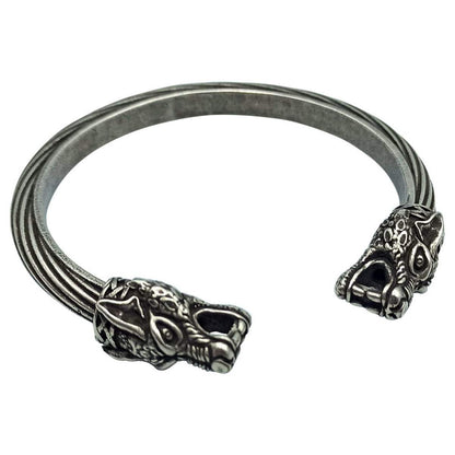 Wolf arm ring Viking bracelet