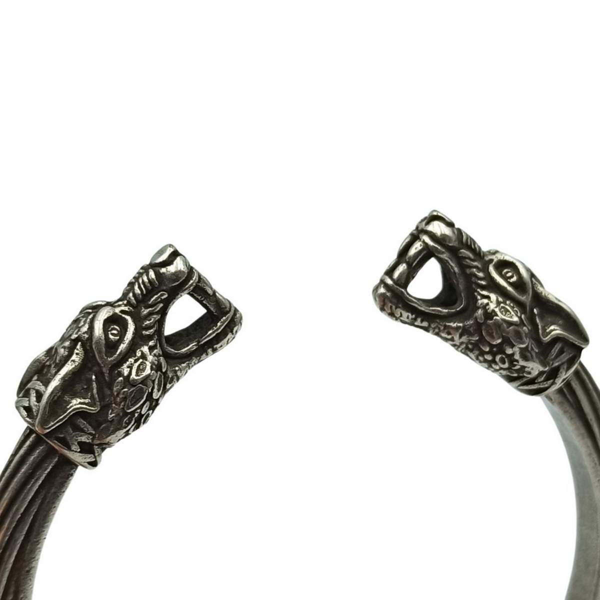 Wolf arm ring Viking bracelet