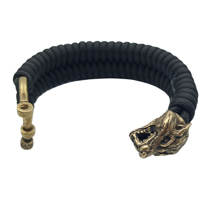 Wolf Head Paracord Bracelet