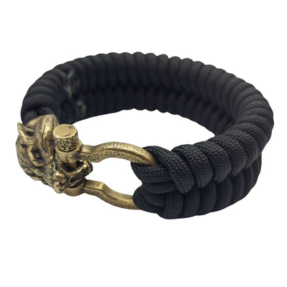 Wolf Head Paracord Bracelet