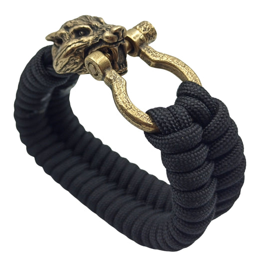 Wolf Head Paracord Bracelet