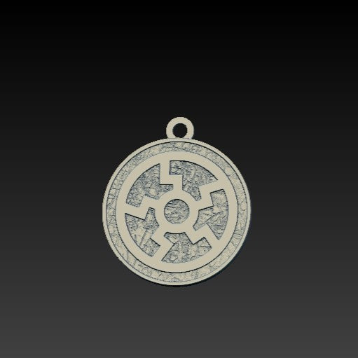 Zierscheibe ornamental disc pendant Silver 925