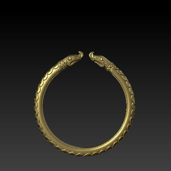 Viking arm ring | Norse bracelet Gold plating