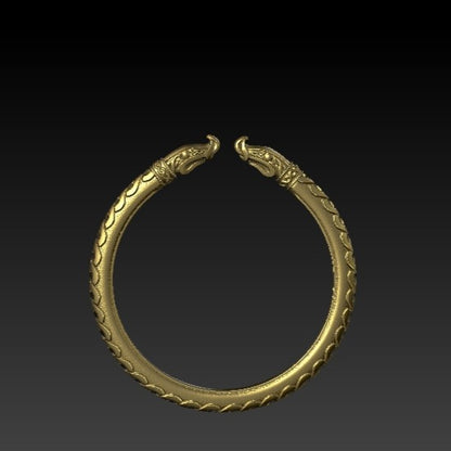 Viking arm ring | Norse bracelet Gold plating