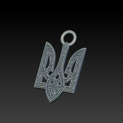 Ukrainian Trident Mammen pendant