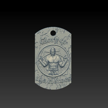 Ukrainian cossack pendant Silver 925
