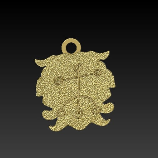 Loki mask pendant