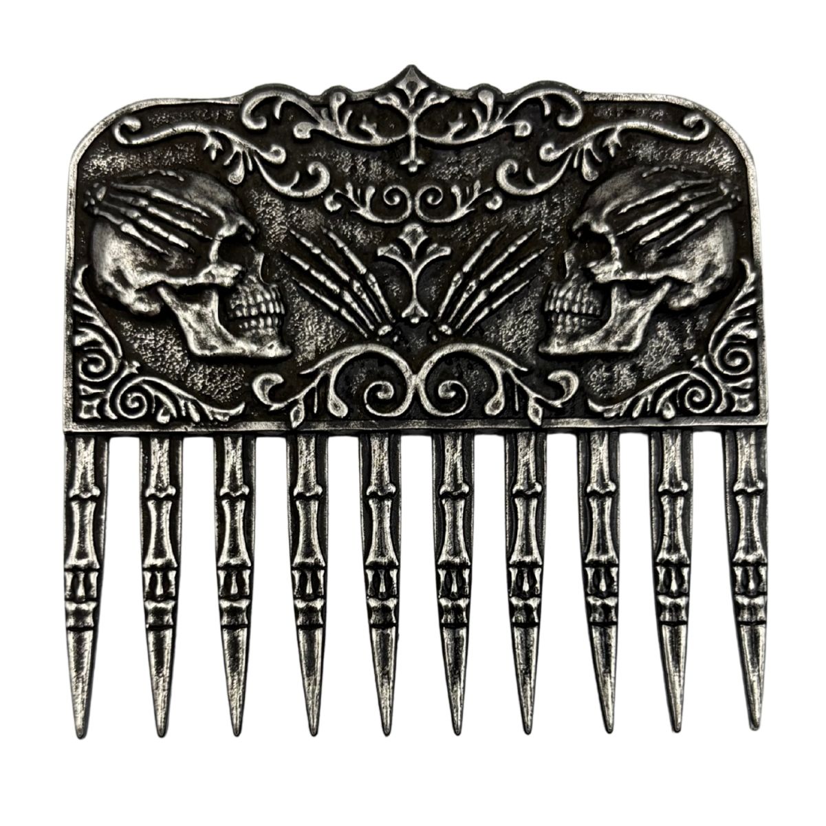 Skull beard comb