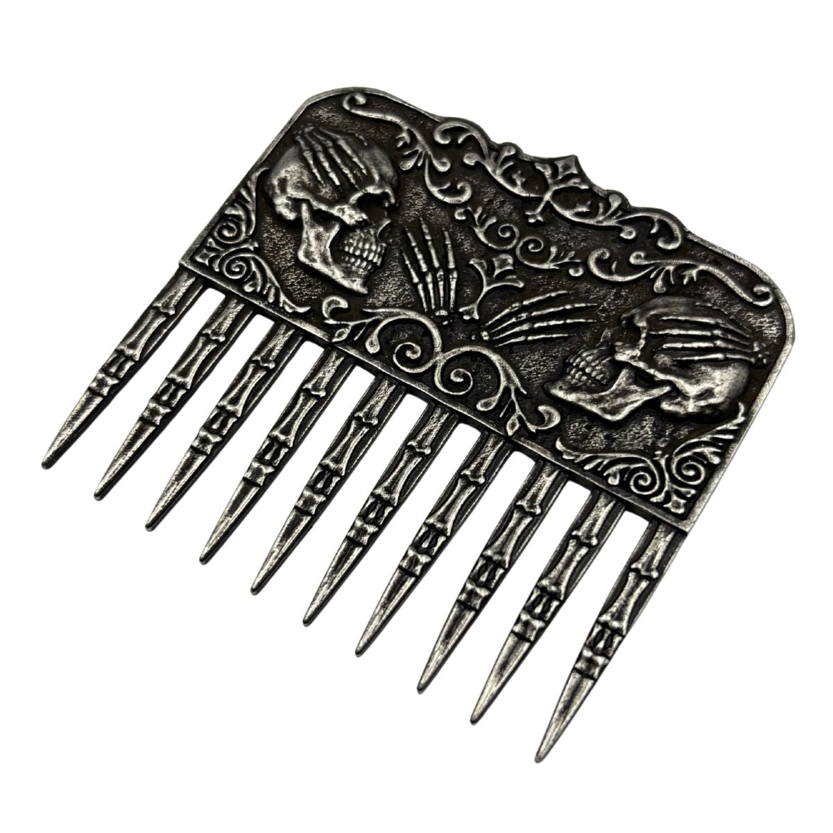 Skull beard comb