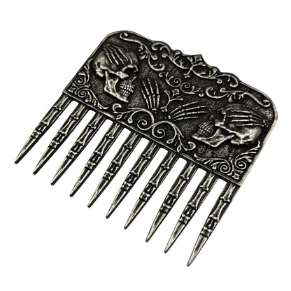 Skull beard comb