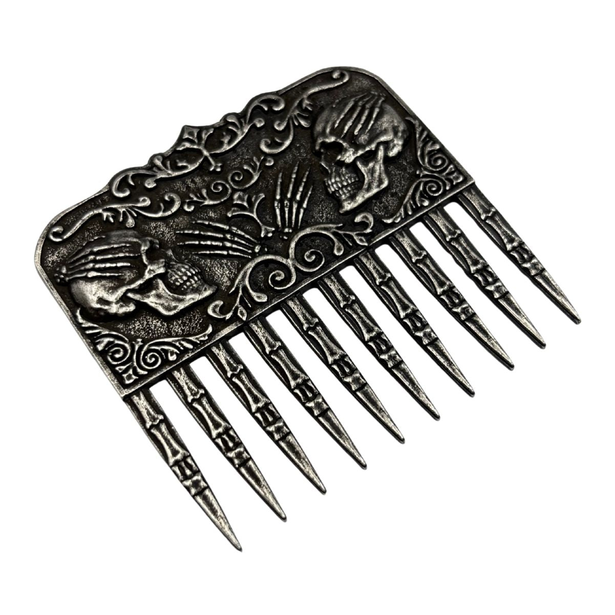 Skull beard comb