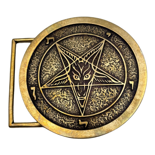 Baphomet Bronze Belt Buckle