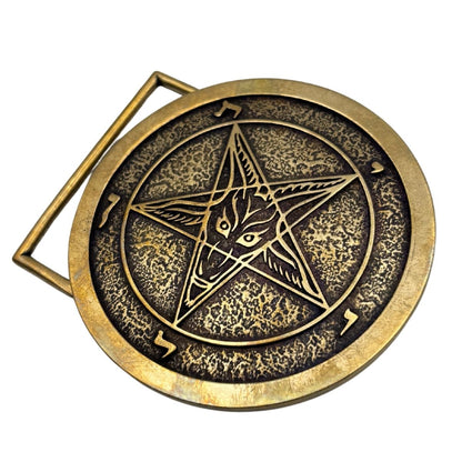 Baphomet Bronze Belt Buckle