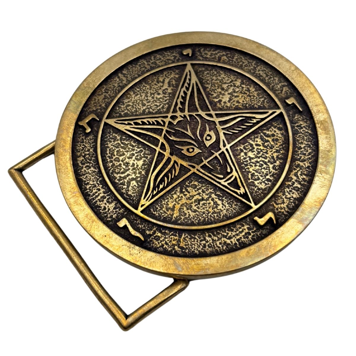 Baphomet Bronze Belt Buckle