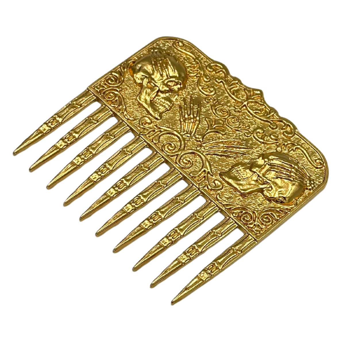 Skull beard comb