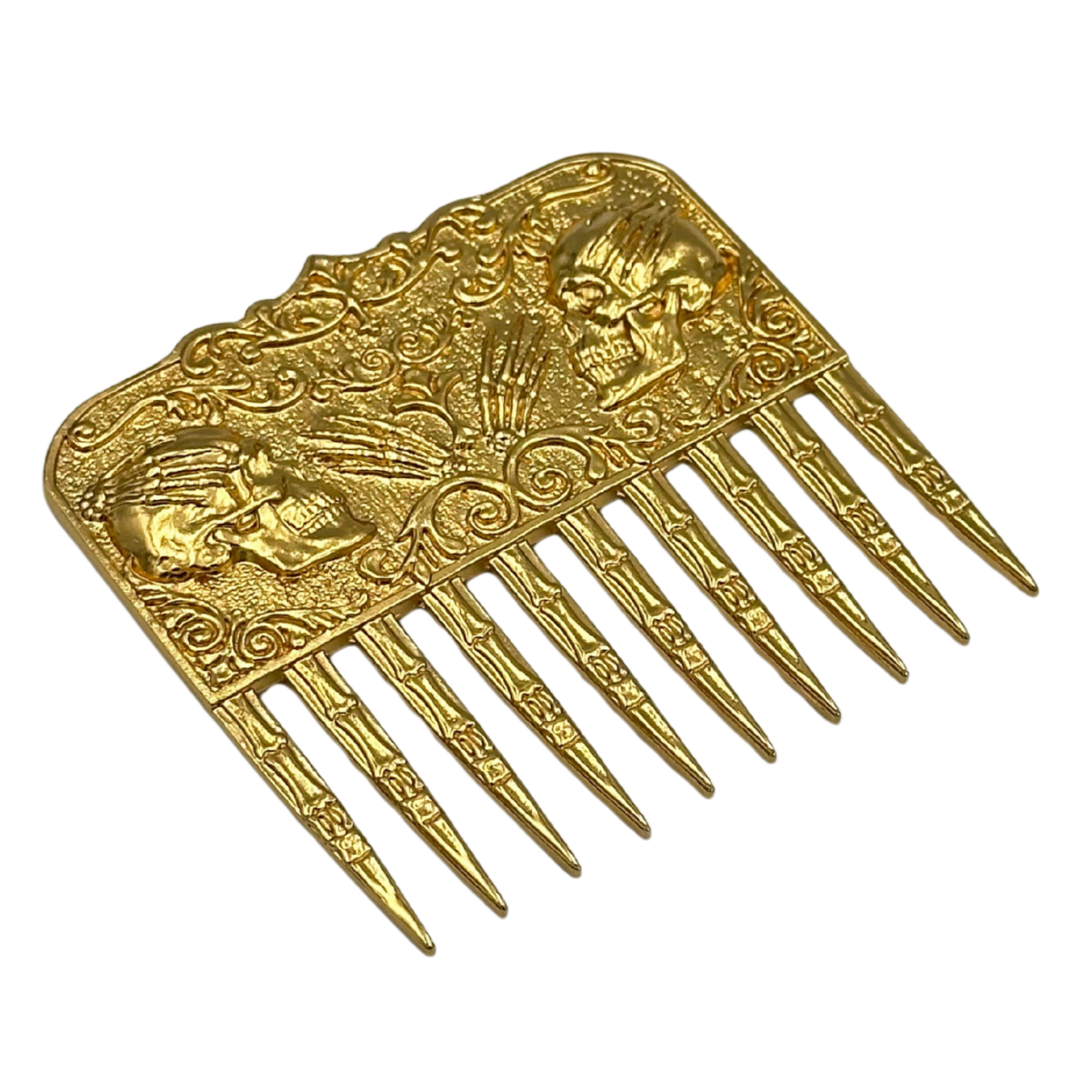Skull beard comb