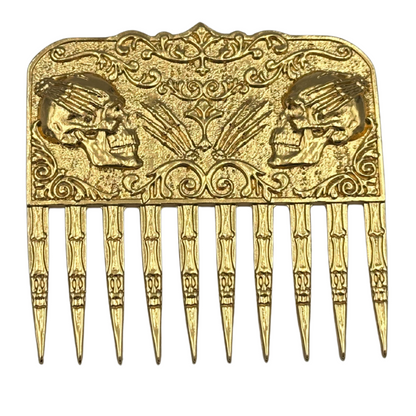 Skull beard comb