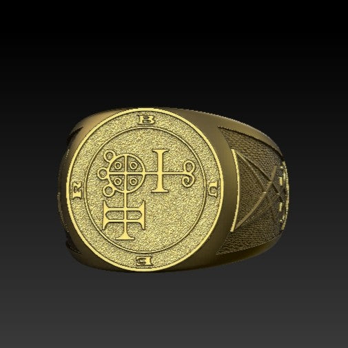 Buer sigil ring 6 US Gold plating