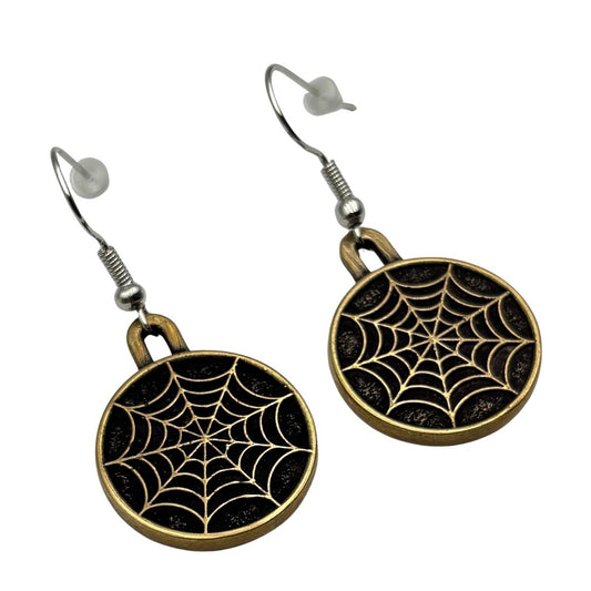 Spiderweb earrings