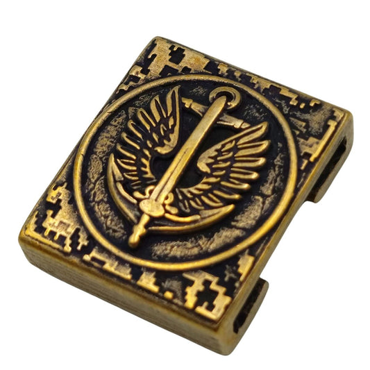 Marine corps bronze Molle clip Bronze with patina  