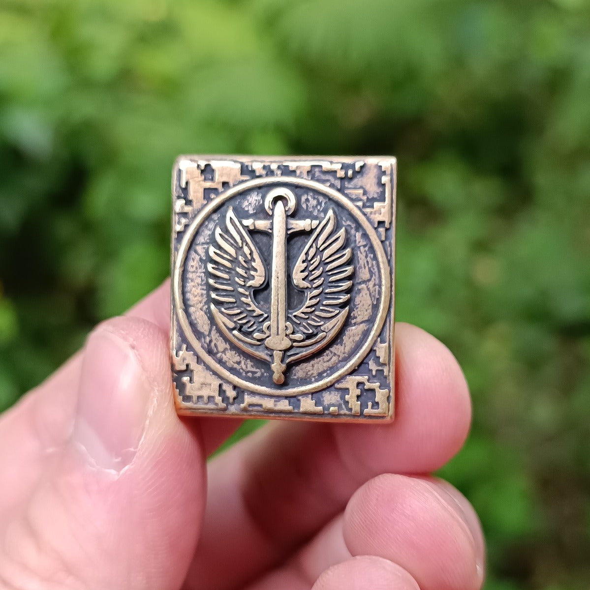 Marine corps bronze Molle clip   