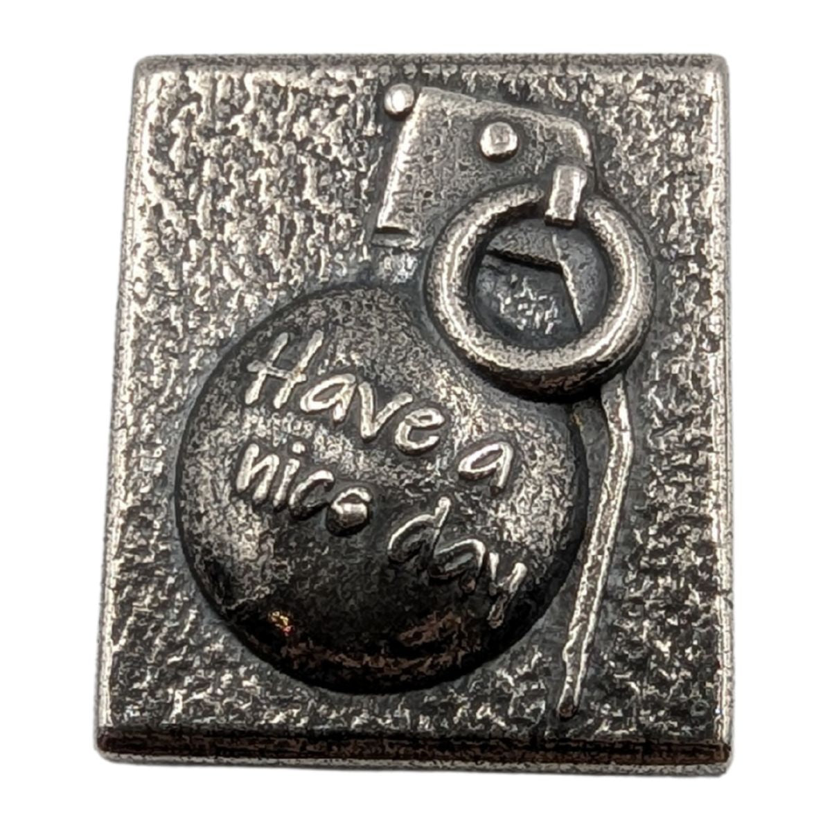 Tactical MOLLE Clip Have a Nice Day Grenade – Handcrafted Bronze EDC Accessory