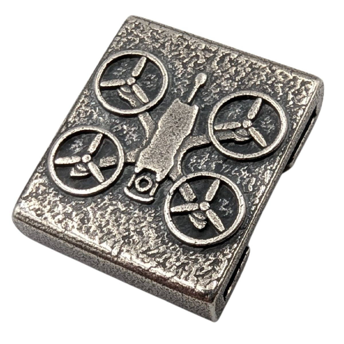 Drone Tactical MOLLE Clip Silver plated