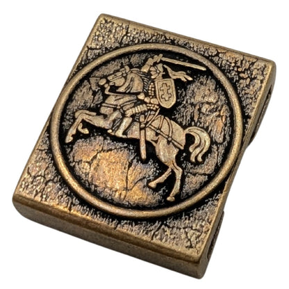 Vytis Lithuanian Knight Molle Clip Bronze with patina