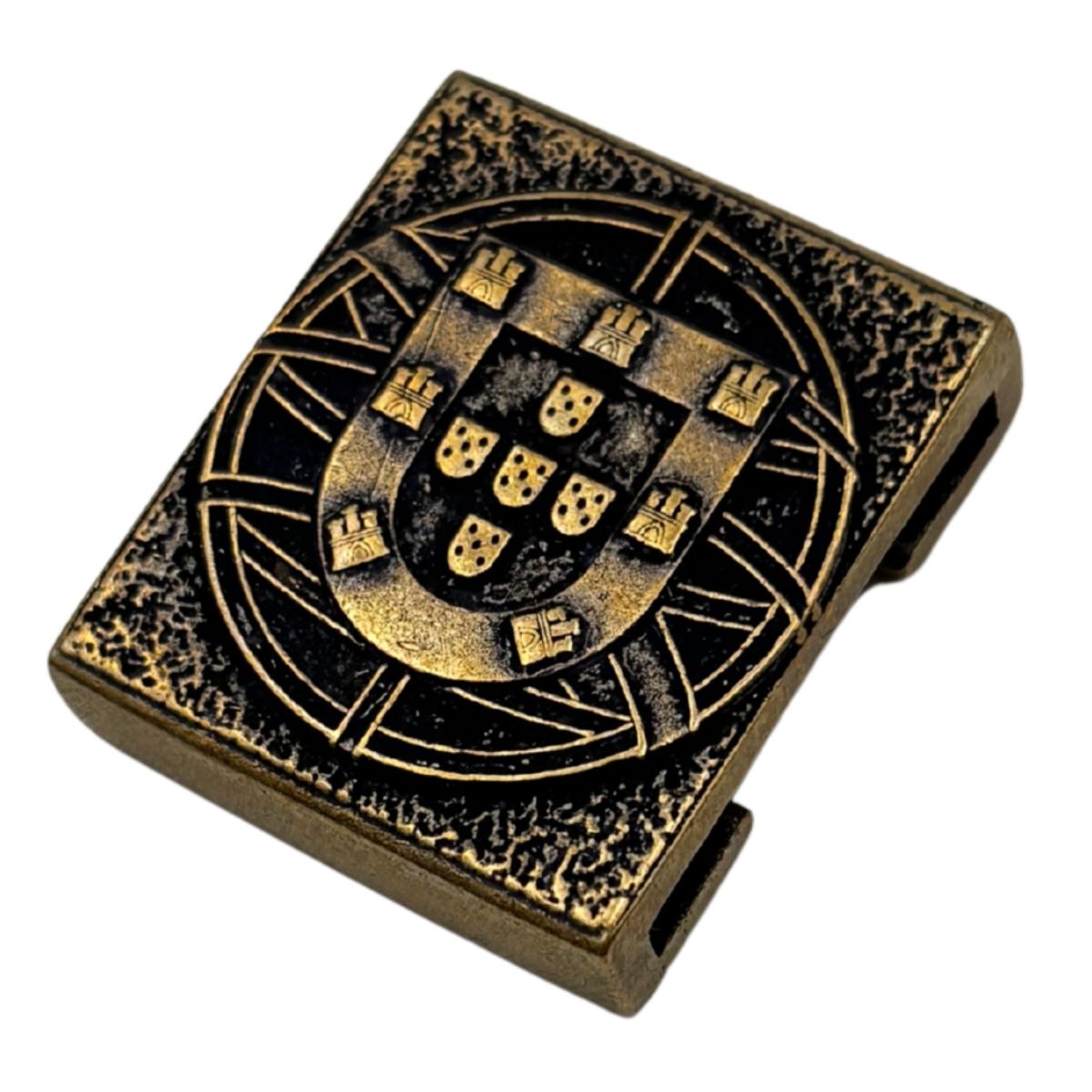 Portugal Flag MOLLE Clip — Bronze Tactical Accessory