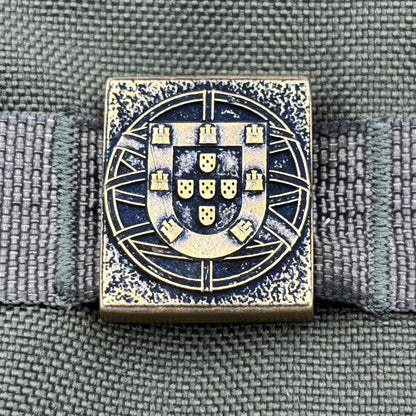 Portugal Flag MOLLE Clip — Bronze Tactical Accessory