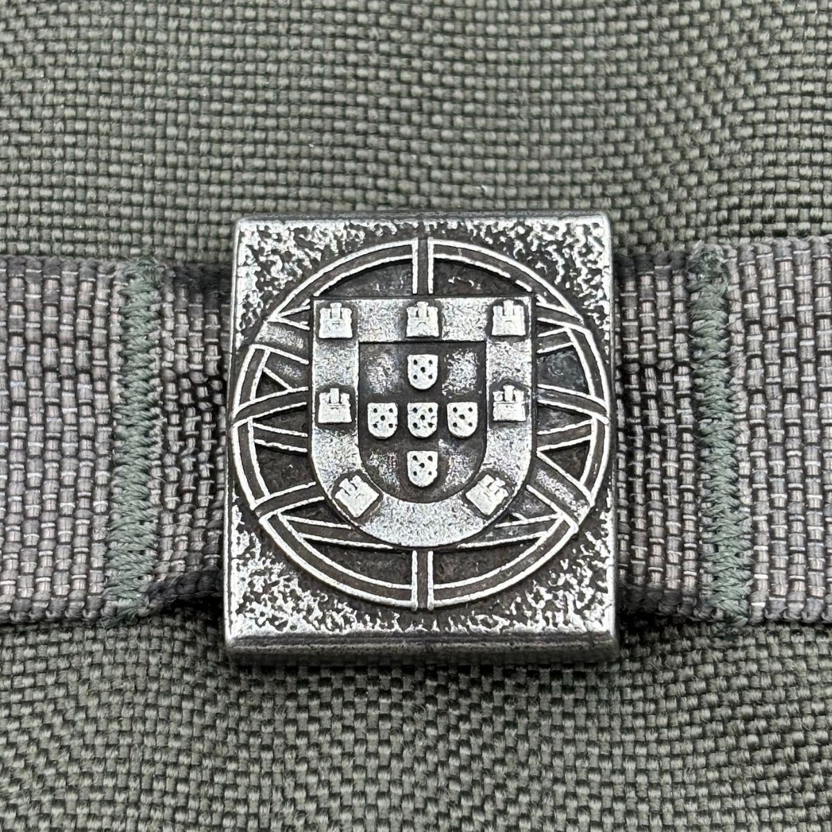 Portugal Flag MOLLE Clip — Bronze Tactical Accessory