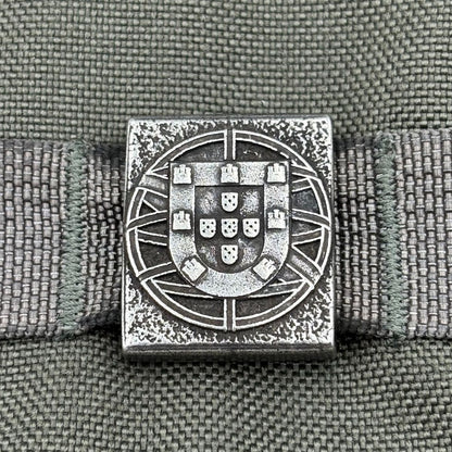 Portugal Flag MOLLE Clip — Bronze Tactical Accessory