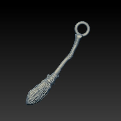 Witch's broom earrings