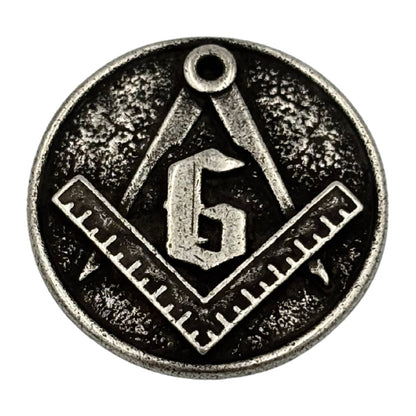 Masonic Eye paracord bead Silver plated