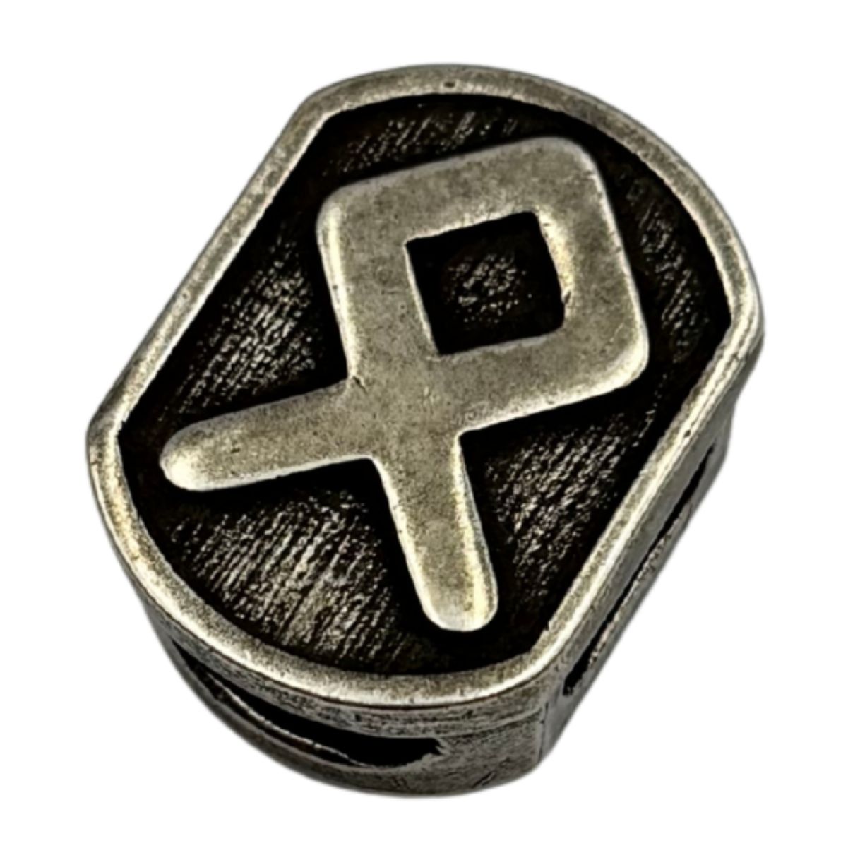 Paracord Bead Othala Silver plating