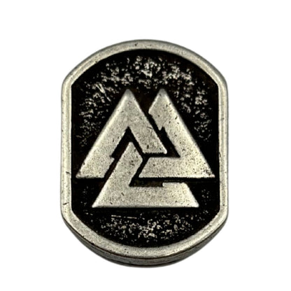 Valknut Norse paracord bead Silver plating
