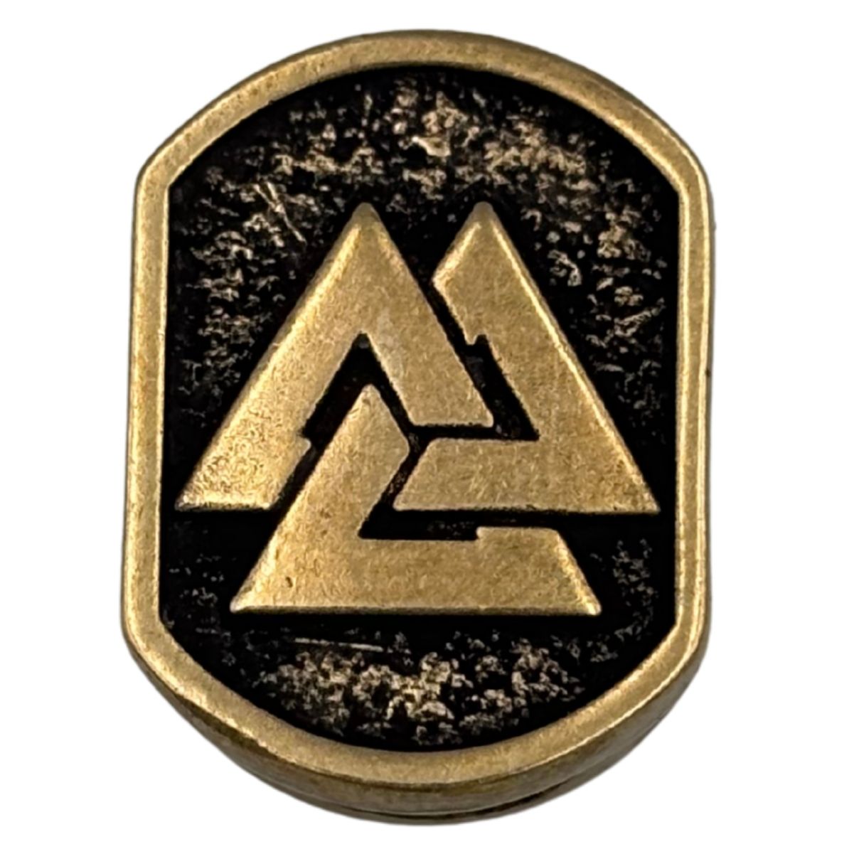 Valknut Norse paracord bead Bronze