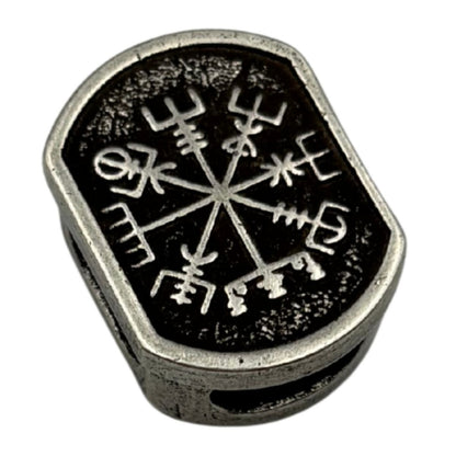 Vegvisir Runic Compass paracord bead