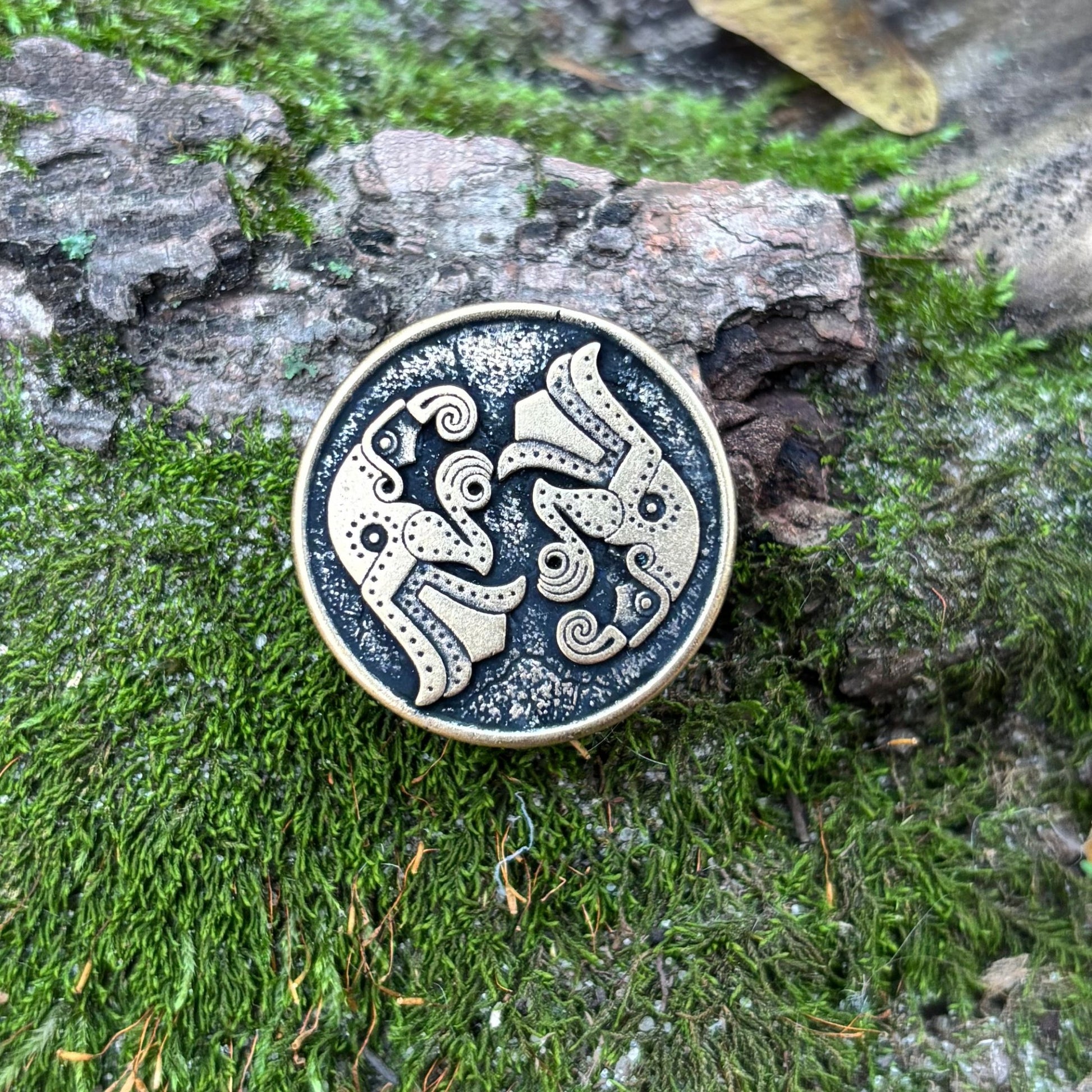 Odin ravens paracord bead