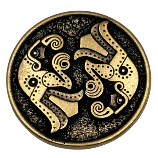 Odin ravens paracord bead Bronze