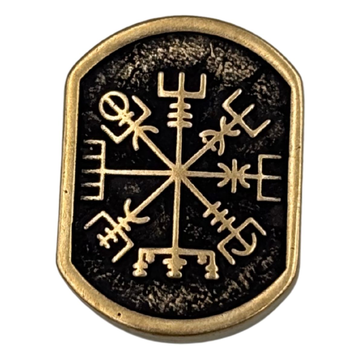 Vegvisir Runic Compass paracord bead Bronze