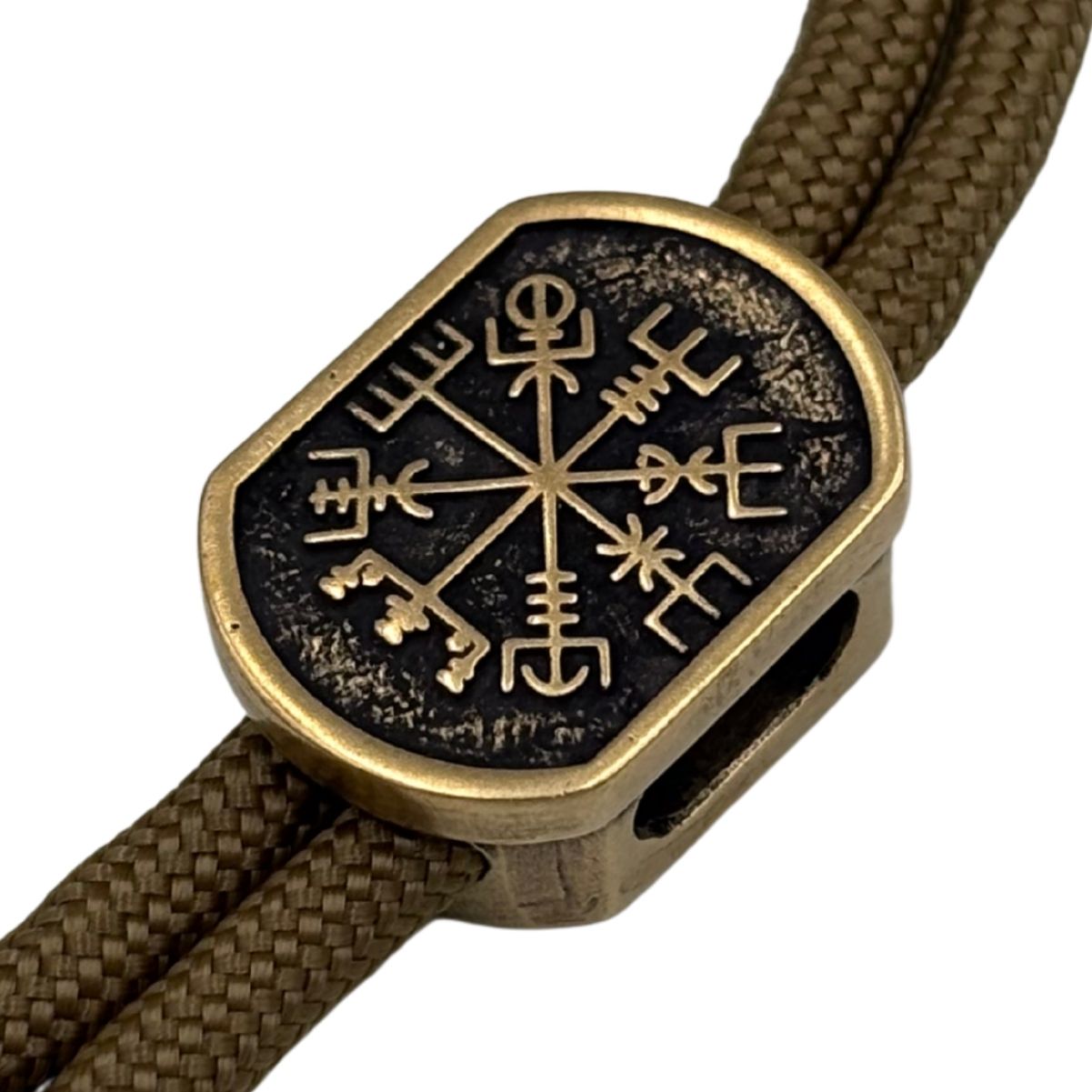 Vegvisir Runic Compass paracord bead