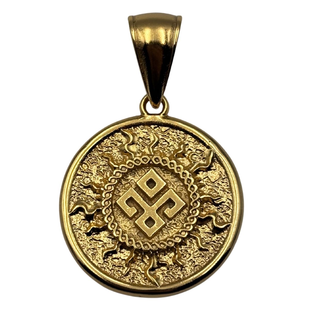 Dazhbog symbol pendant Gold plating