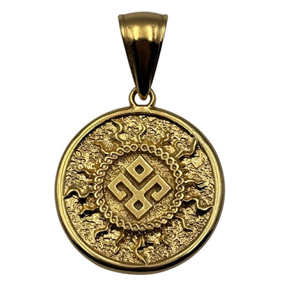 Dazhbog symbol pendant Gold plating