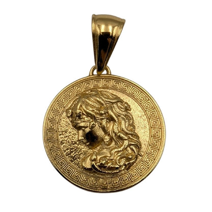 Medusa Gorgon pendant Gold plating