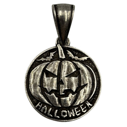 Halloween Pumpkin pendant Silver plating