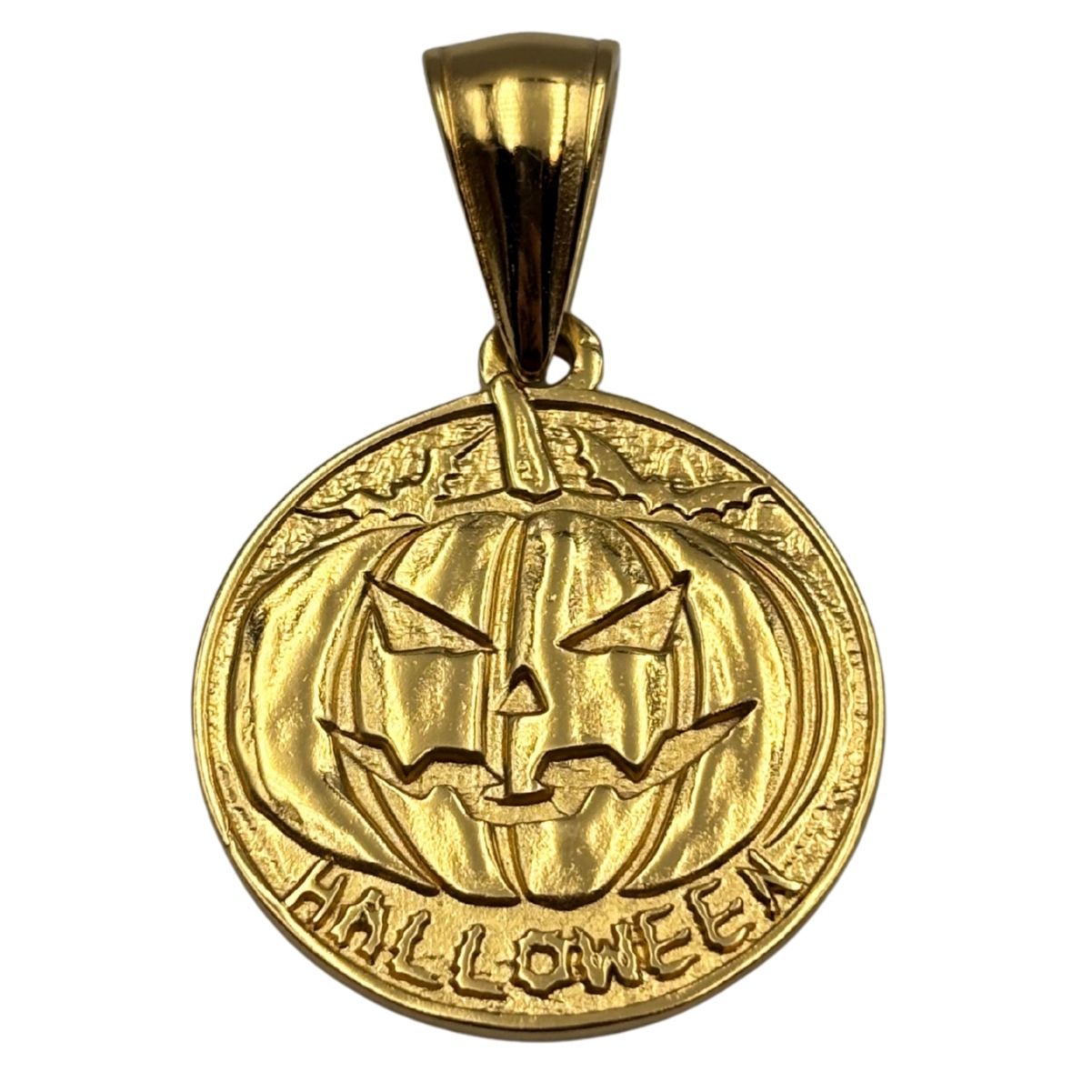Halloween Pumpkin pendant Gold plating