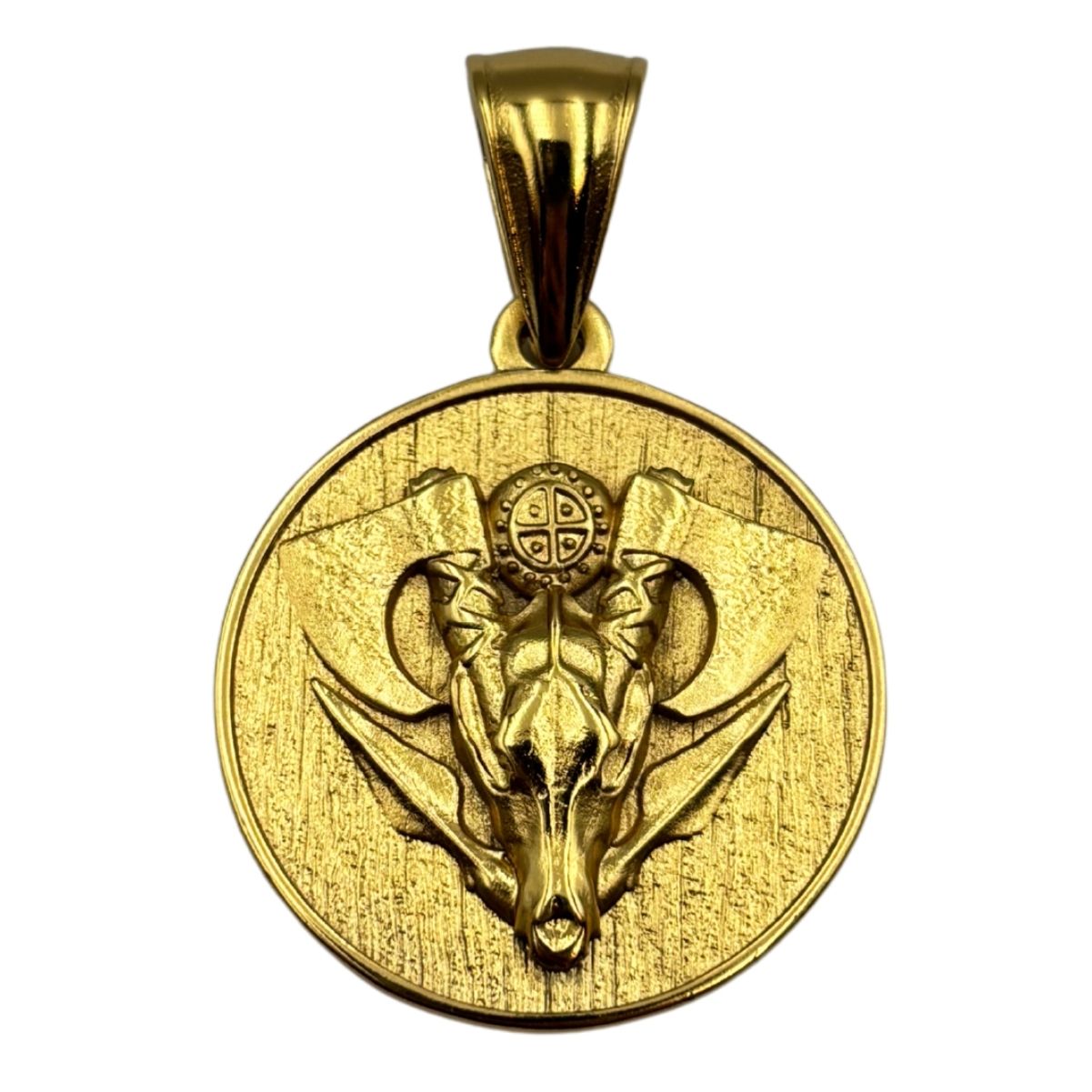 Wolf Skull pendant Golg plating