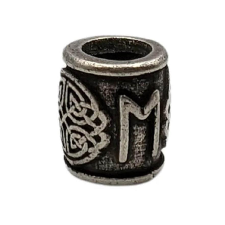 Ehwaz rune bronze bead   