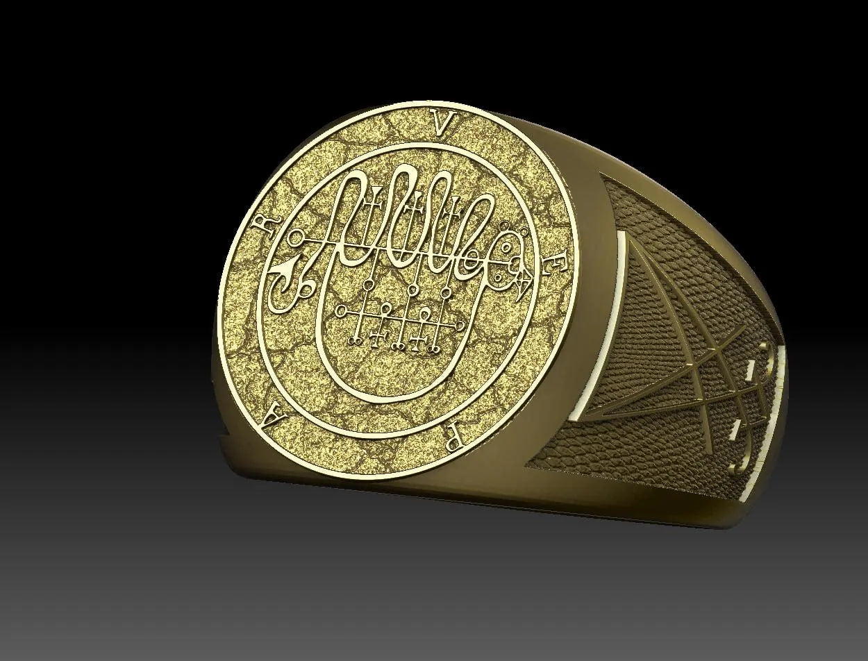 Vepar sigil ring 6 US Gold plating